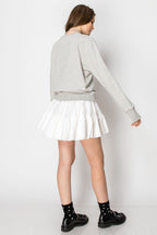 Paris Embroidered French Terry Sweatshirt Pullover