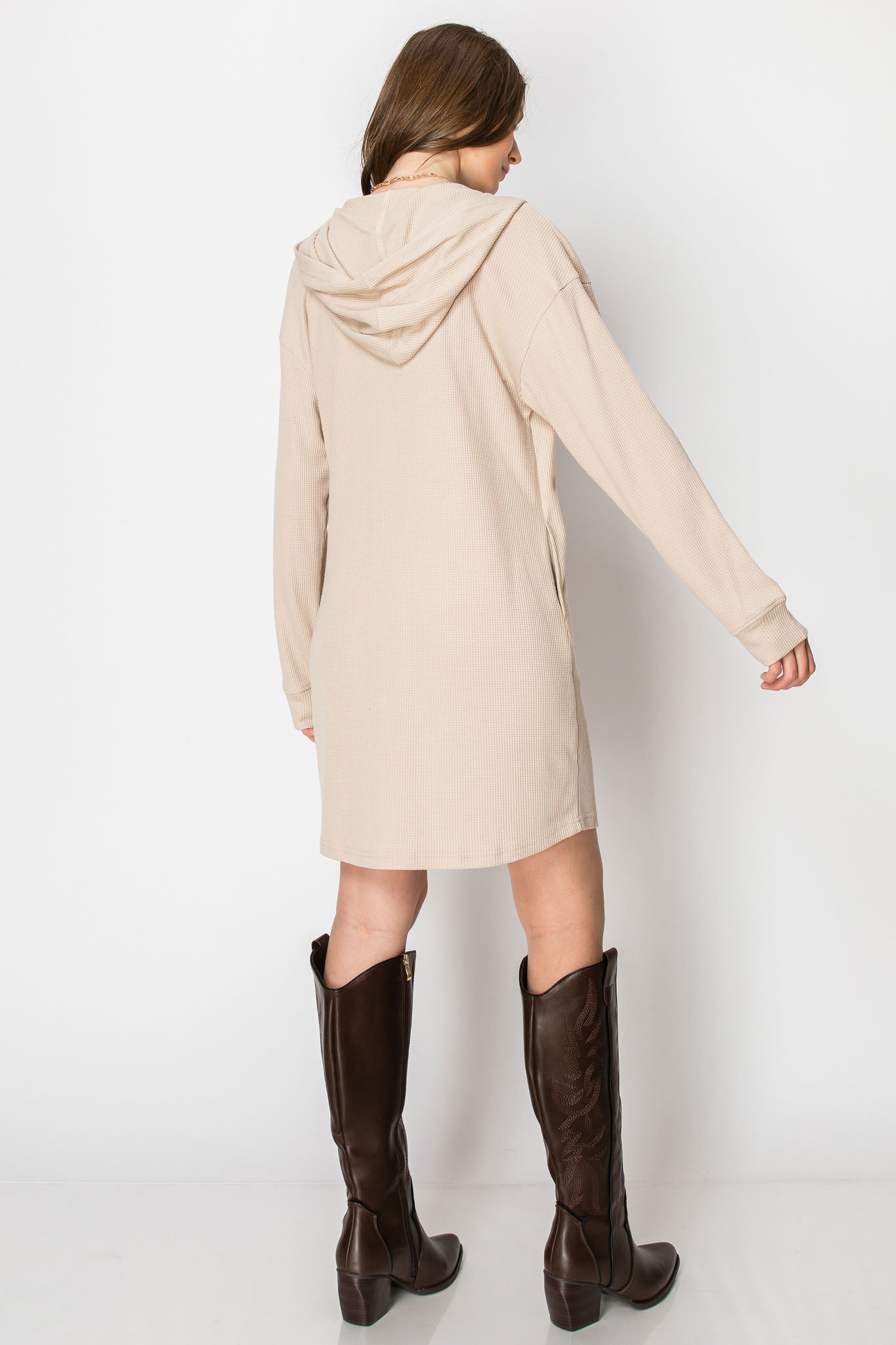 2-Tiered Long Sleeve Baby Doll DRESS