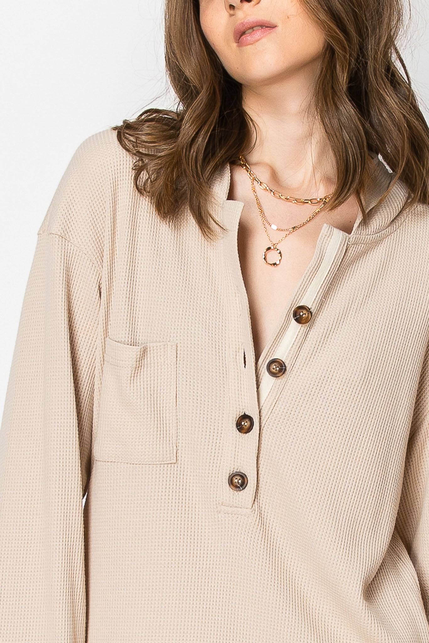 2-Tiered Long Sleeve Baby Doll DRESS