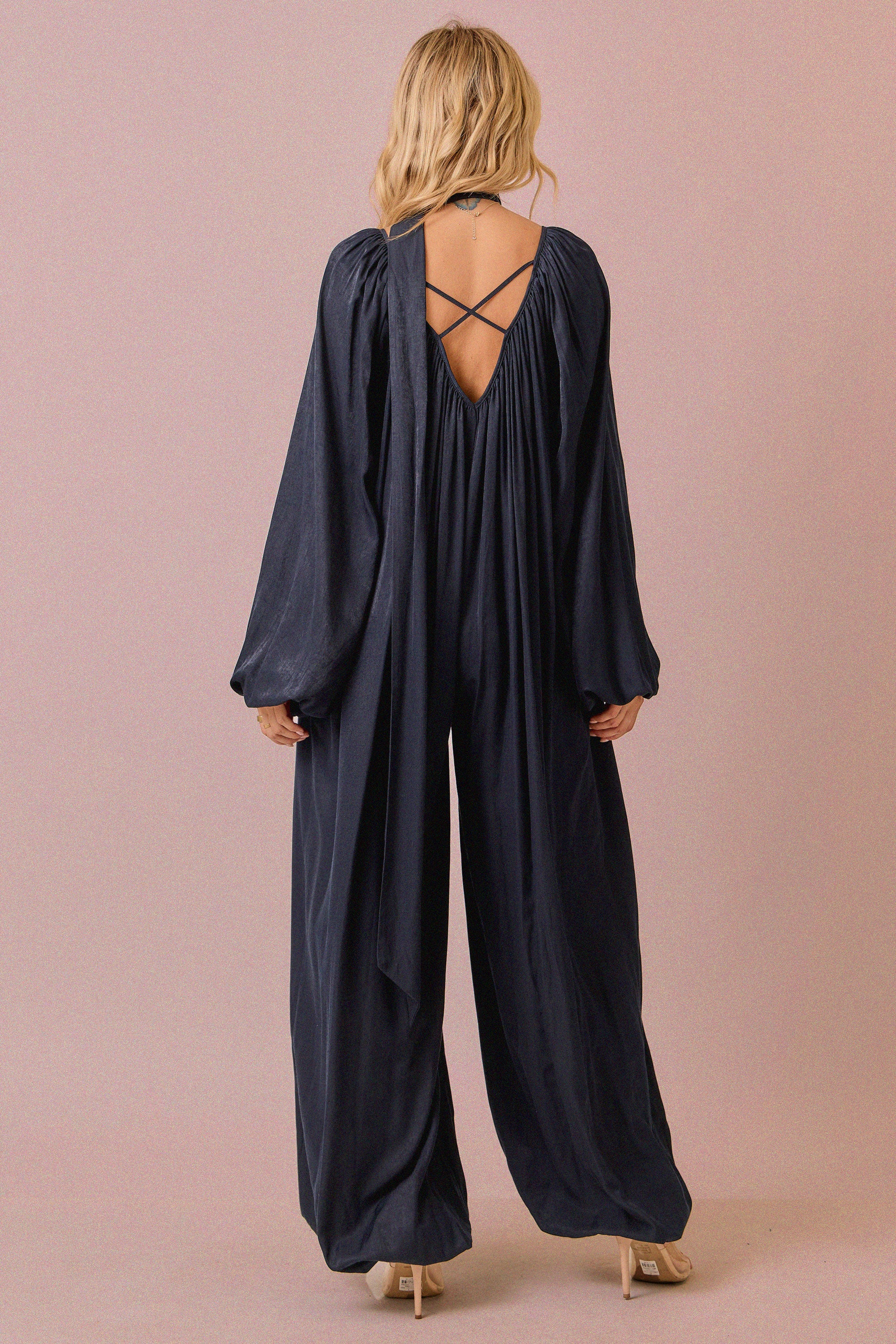 Wide Leg Balloon Jumpsuit