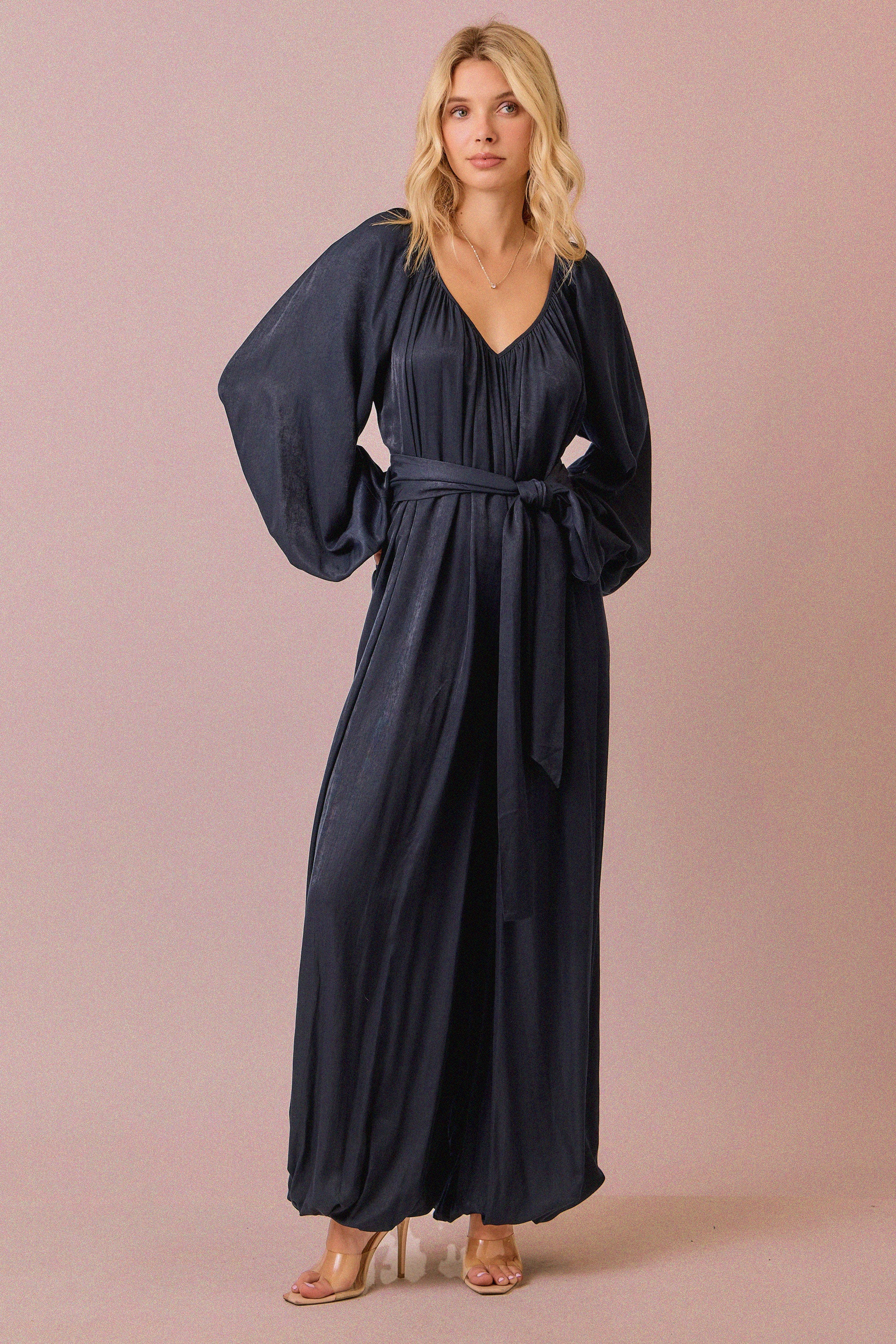 Wide Leg Balloon Jumpsuit