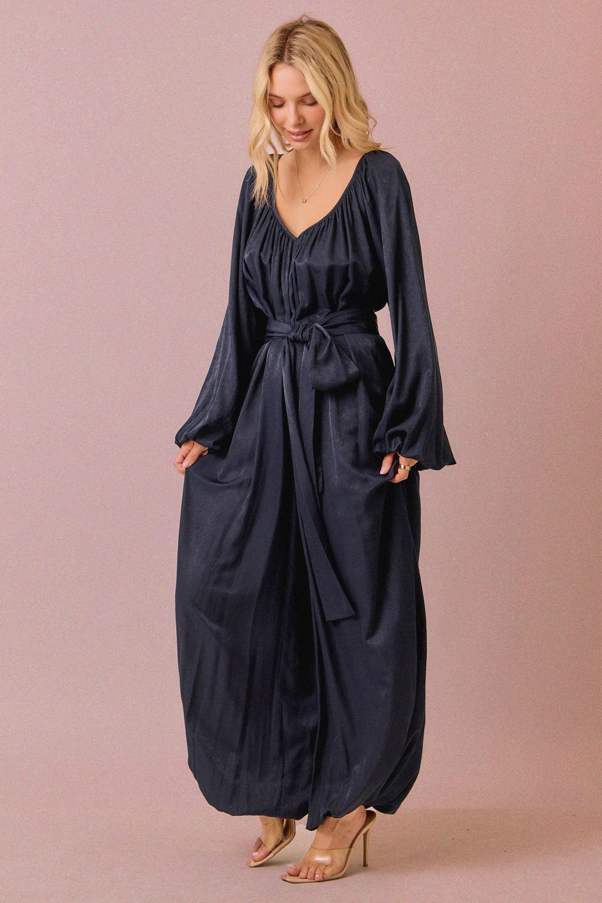 Wide Leg Balloon Jumpsuit