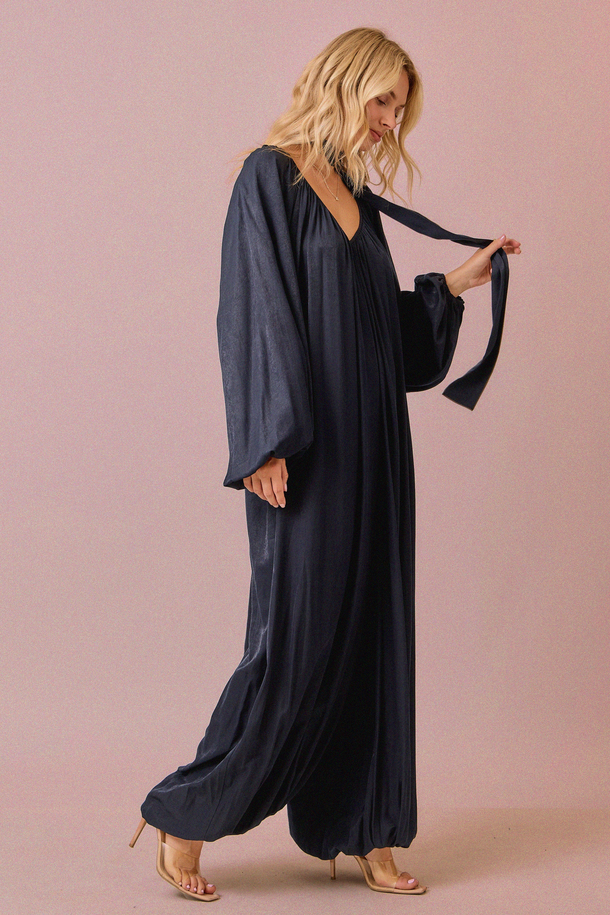Wide Leg Balloon Jumpsuit