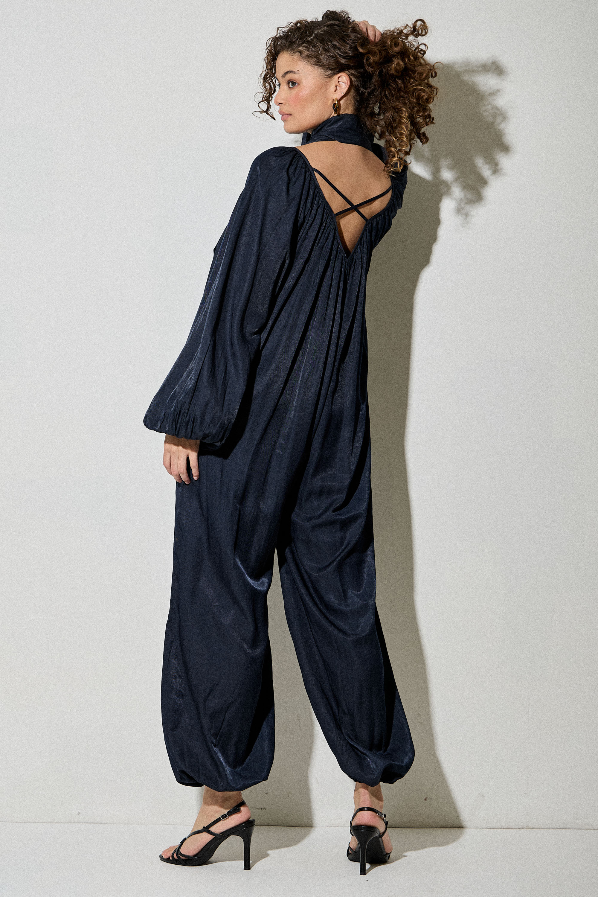 Wide Leg Balloon Jumpsuit