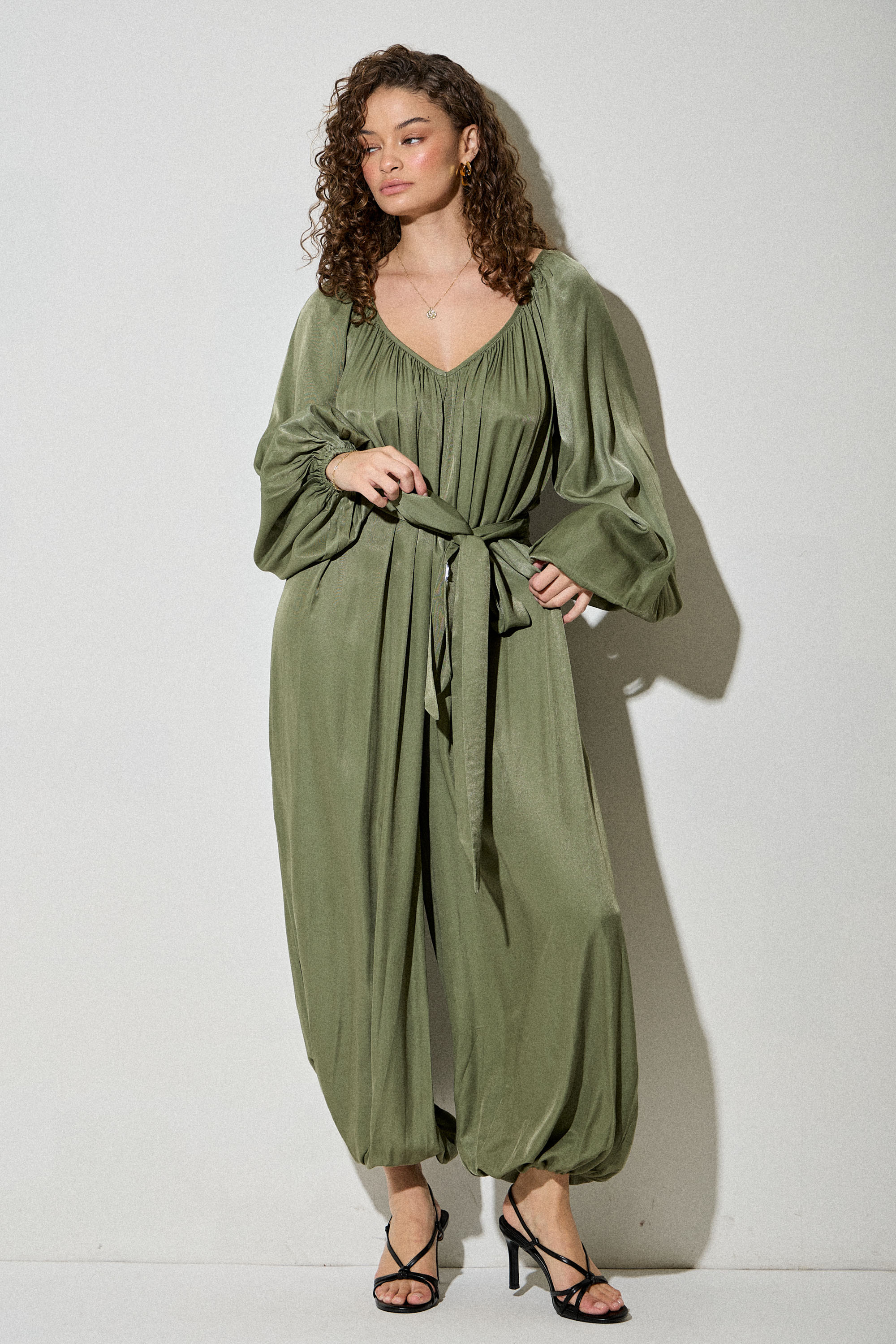 Wide Leg Balloon Jumpsuit