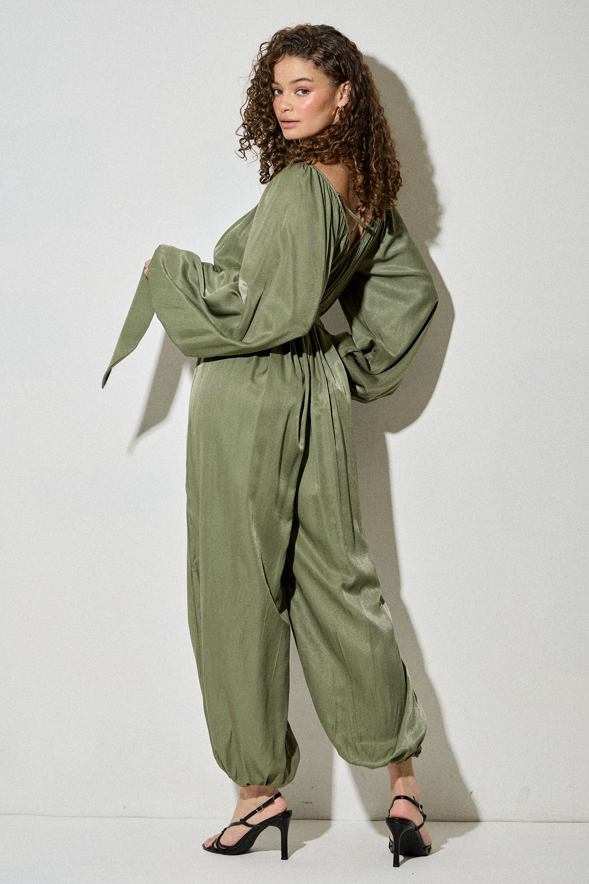 Wide Leg Balloon Jumpsuit