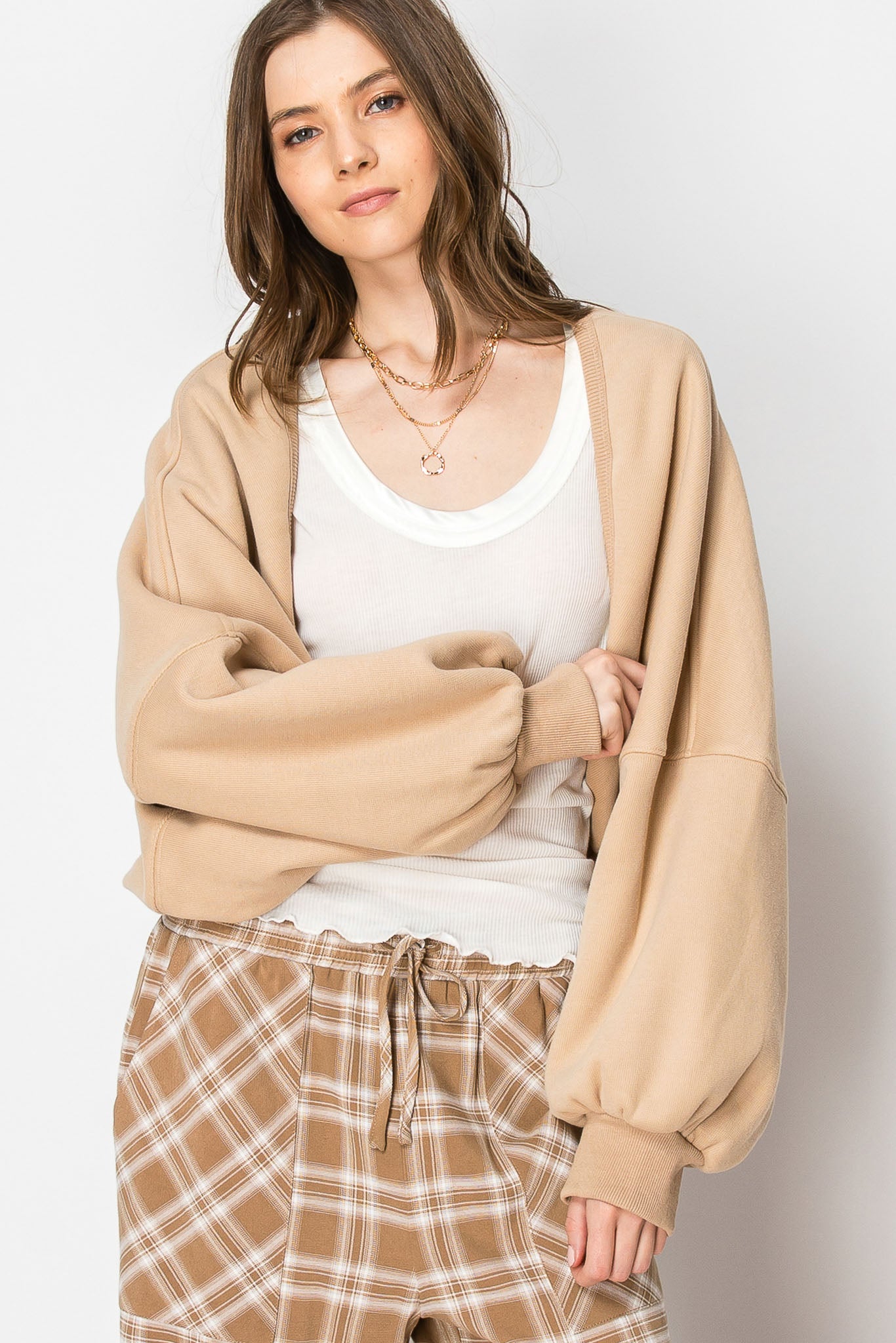 Bolero Shrug Long Sleeve CARDIGAN