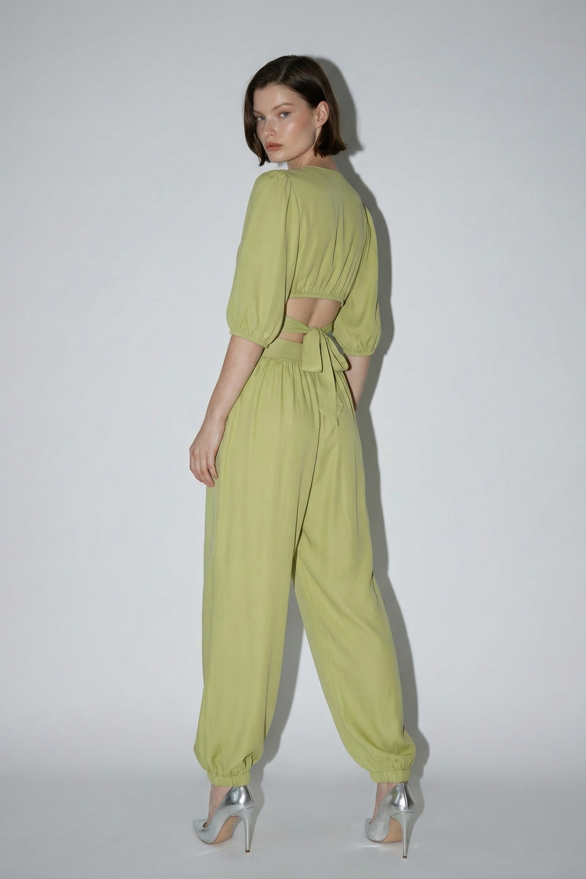 Wrap Top & Balloon Pants Set