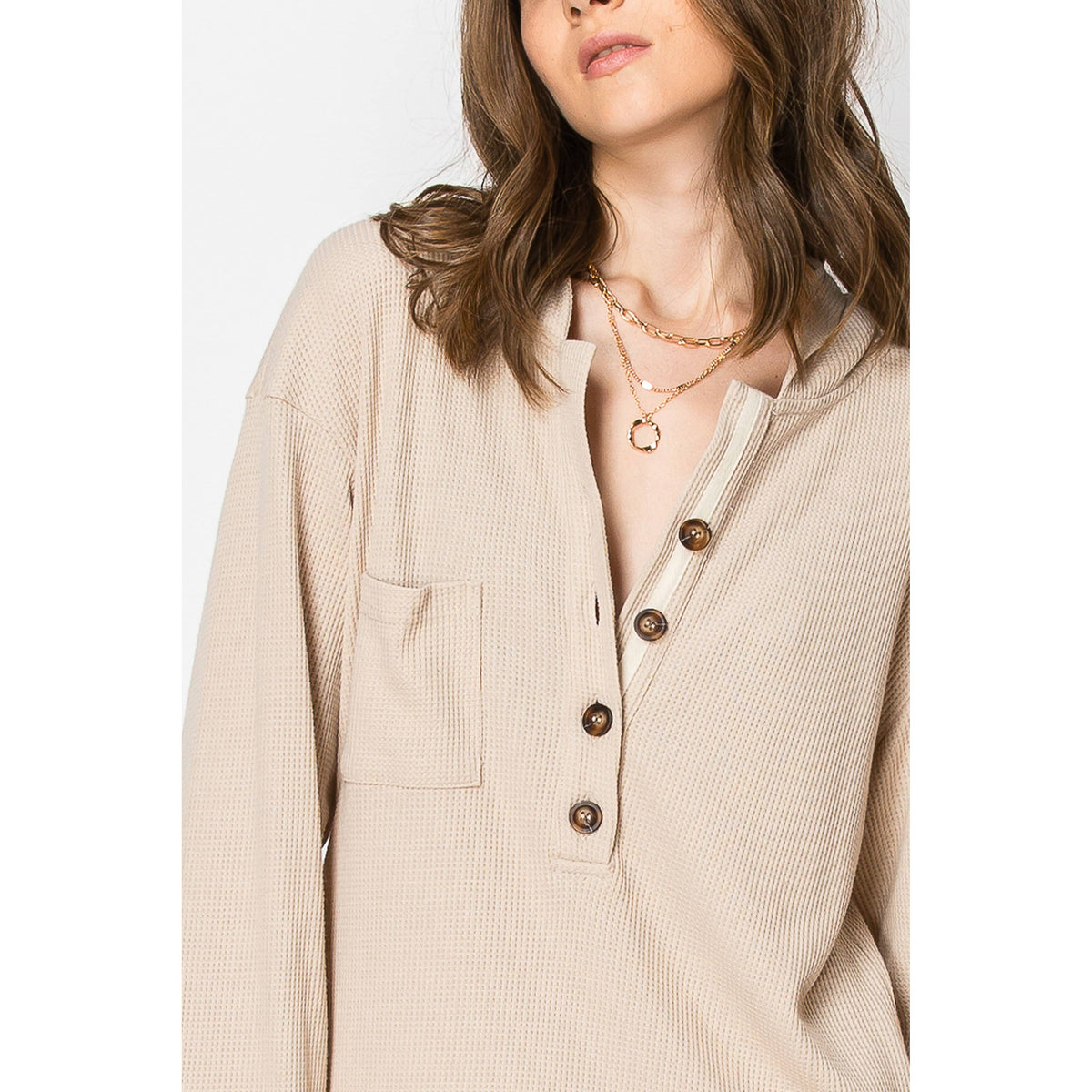 2-Tiered Long Sleeve Baby Doll DRESS