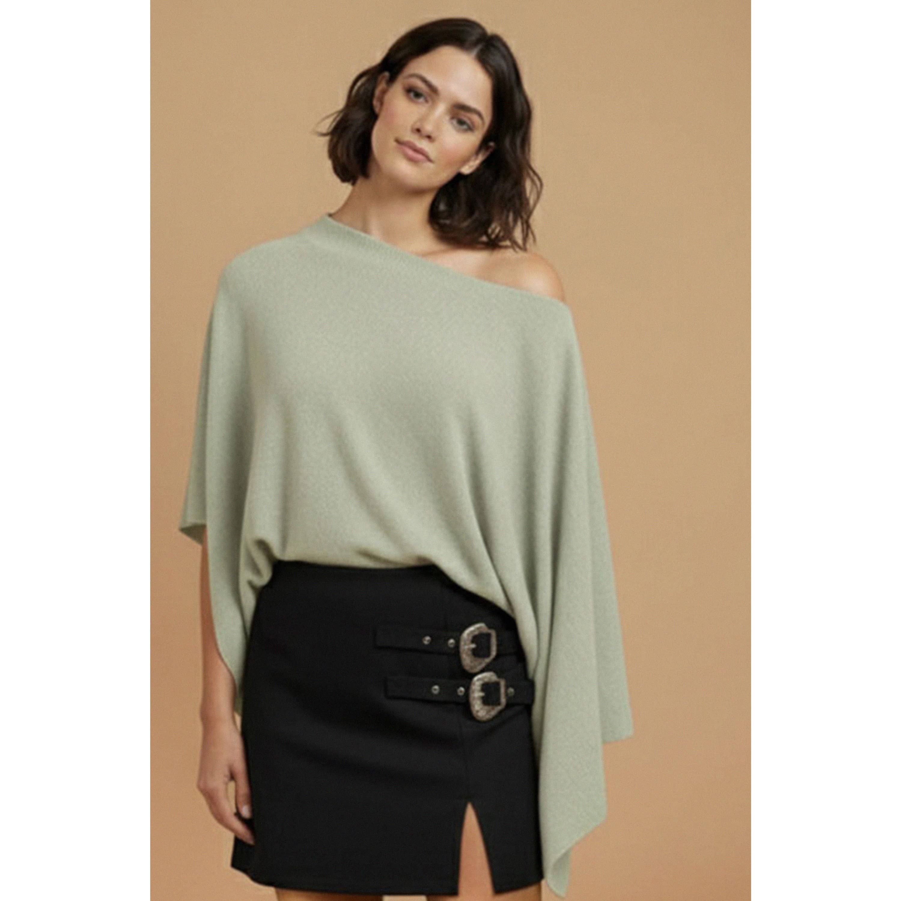 Spring One Shoulder Asymmetrical Top