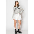 Paris Embroidered French Terry Sweatshirt Pullover